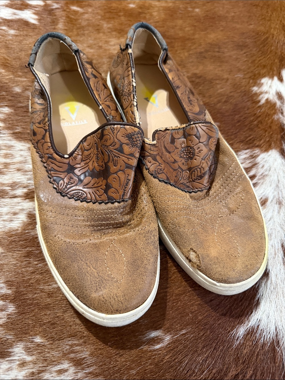 Very Volatile Brown Slip-On Casual Shoes